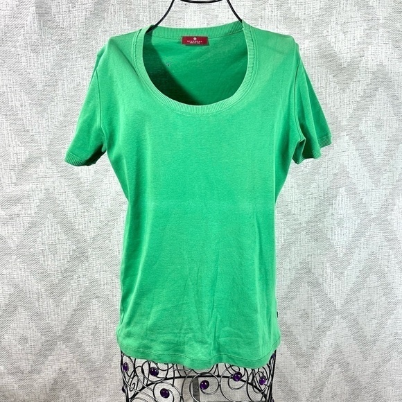 dino moda Tops - Dinomoda green scoop neck t shirt size 42
